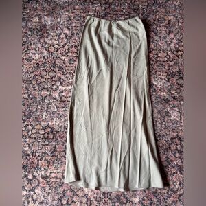 Stella Sage Green Slip Maxi Skirt